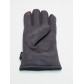 Классические перчатки зимние мужские серого цвета 601Sr