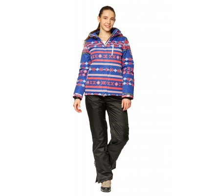 Костюм горнолыжный женский синего цвета 01795S