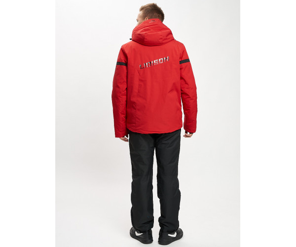 Горнолыжный костюм мужской красного цвета 077014Kr
