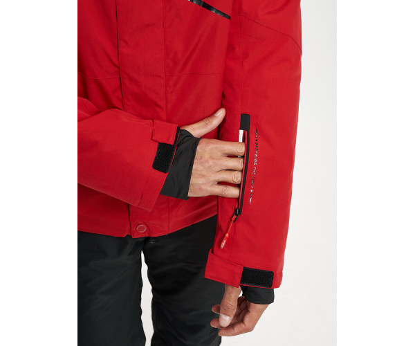 Горнолыжный костюм мужской красного цвета 077014Kr