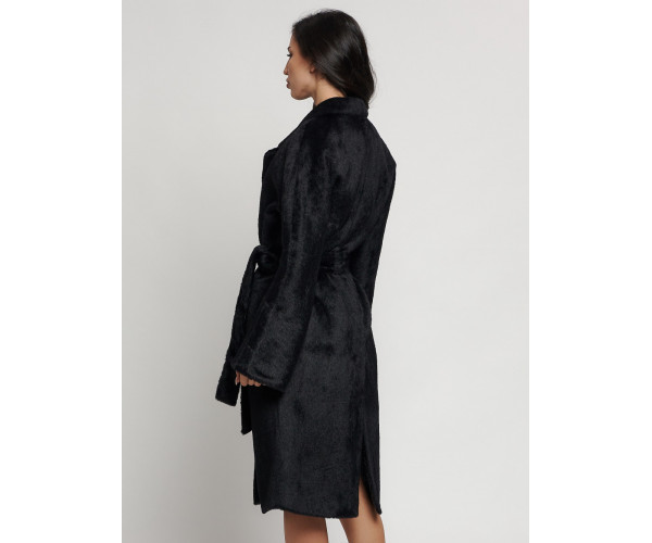 Пальто женское зимнее черного цвета 41881Ch