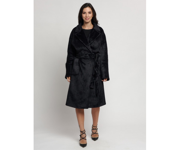 Пальто женское зимнее черного цвета 41881Ch