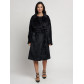 Пальто женское зимнее черного цвета 41881Ch