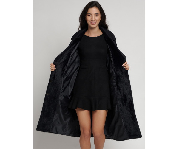 Пальто женское зимнее черного цвета 41881Ch