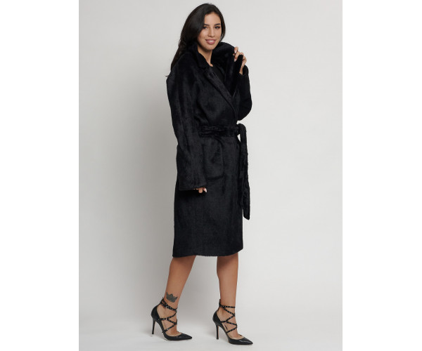 Пальто женское зимнее черного цвета 41881Ch