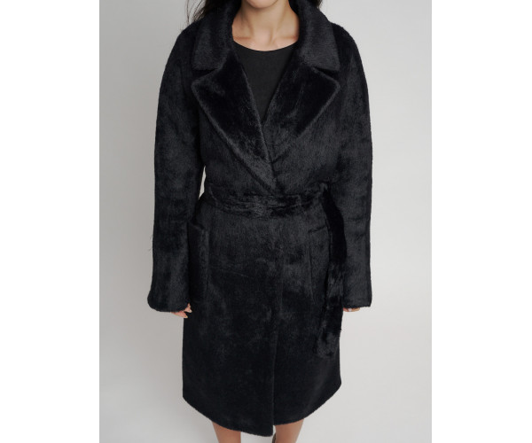 Пальто женское зимнее черного цвета 41881Ch