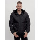 Куртка классическая стеганная мужская черного цвета 2303Ch