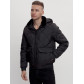 Куртка классическая стеганная мужская черного цвета 2303Ch
