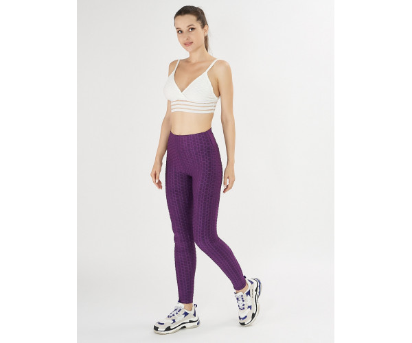 Леггинсы женские темно-фиолетового цвета 1165TF