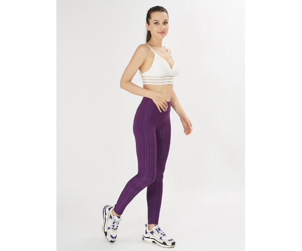 Леггинсы женские темно-фиолетового цвета 1165TF