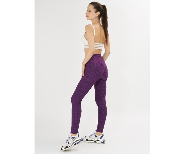 Леггинсы женские темно-фиолетового цвета 1165TF