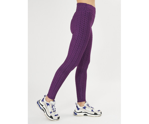 Леггинсы женские темно-фиолетового цвета 1165TF
