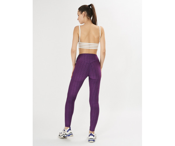 Леггинсы женские темно-фиолетового цвета 1165TF