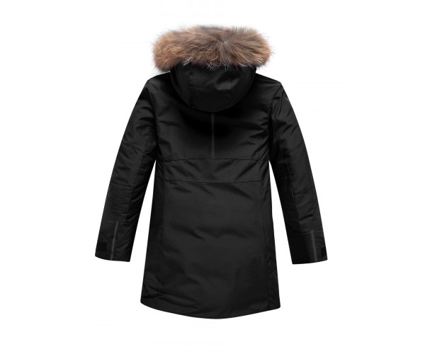 Парка зимняя Valianly для девочки черного цвета 9042Ch