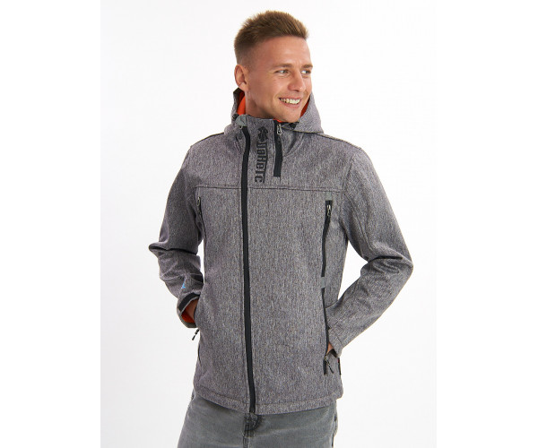 Ветровка мужская серого цвета 775Sr