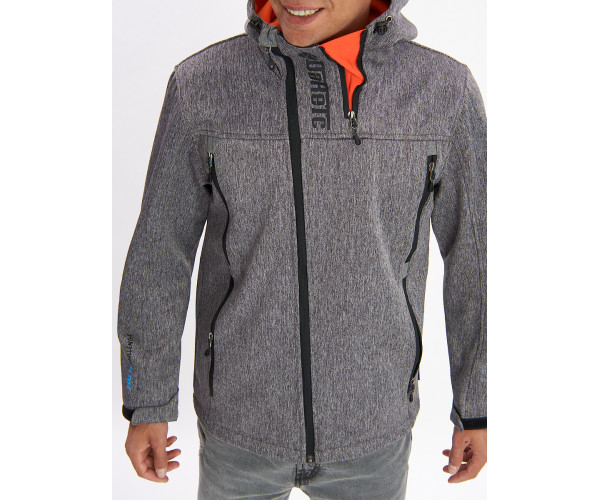 Ветровка мужская серого цвета 775Sr