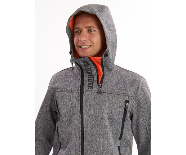 Ветровка мужская серого цвета 775Sr
