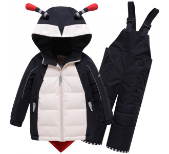 Горнолыжный костюм детский Valianly черного цвета 9001Ch