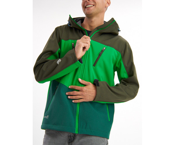 Ветровка мужская зеленого цвета 776Z