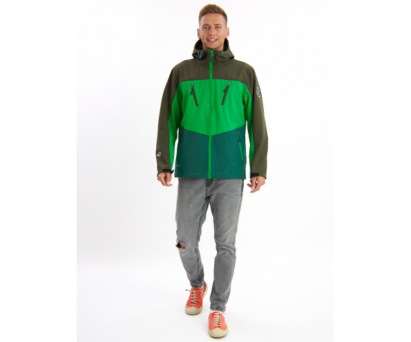 Ветровка мужская зеленого цвета 776Z