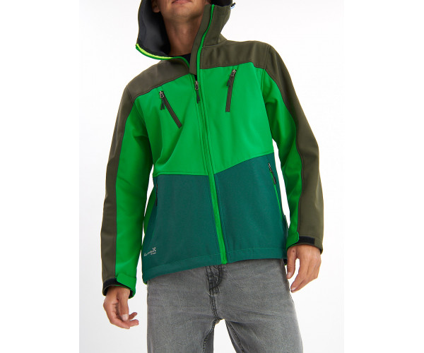 Ветровка мужская зеленого цвета 776Z