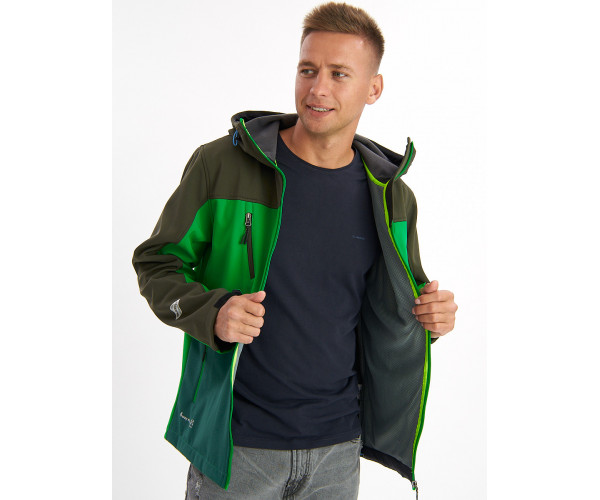 Ветровка мужская зеленого цвета 776Z