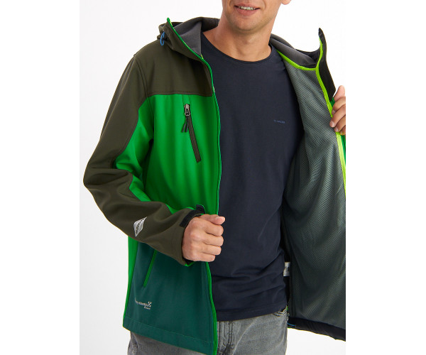 Ветровка мужская зеленого цвета 776Z
