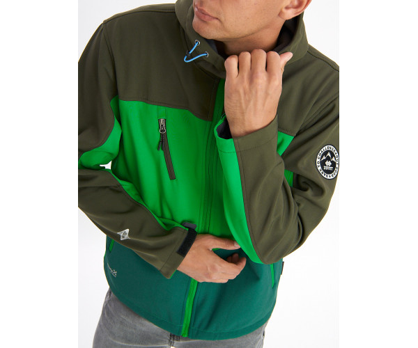 Ветровка мужская зеленого цвета 776Z