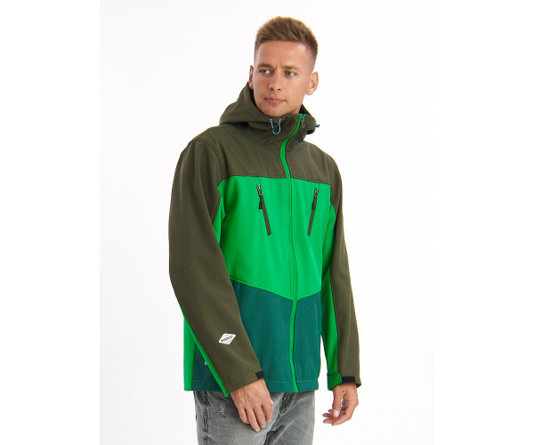 Ветровка мужская зеленого цвета 776Z