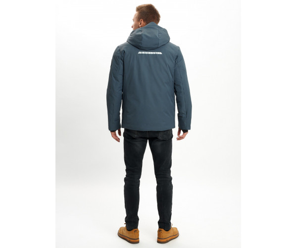 Горнолыжная куртка мужская  темно-серого цвета 2088TC