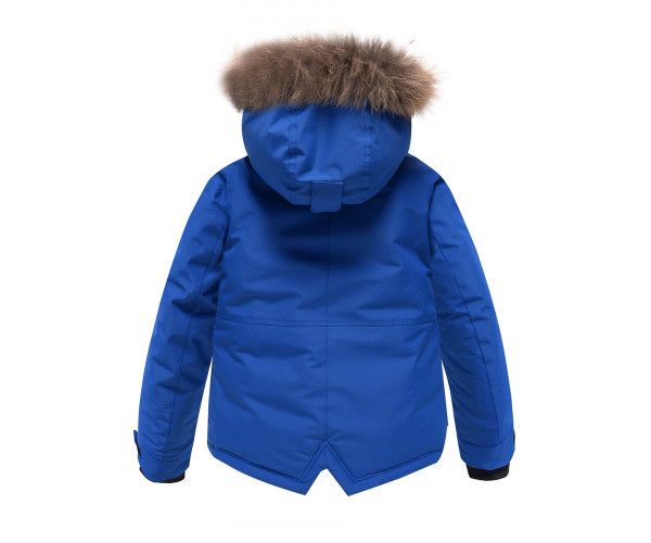 Парка зимняя Valianly для мальчика синего цвета 9033S