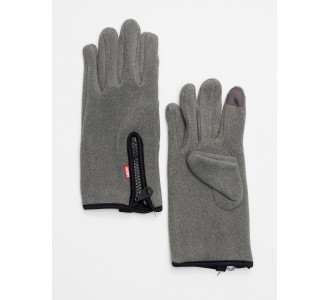 Перчатки женские на флисе темно-коричневого цвета 612Sr