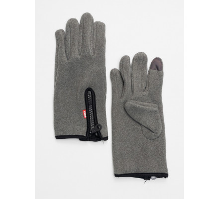 Перчатки женские на флисе темно-коричневого цвета 612Sr