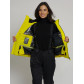 Горнолыжная куртка женская желтого цвета 77033J