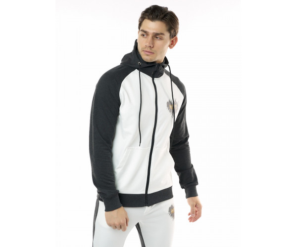 Спортивный костюм трикотажный темно-серого цвета 9150TC