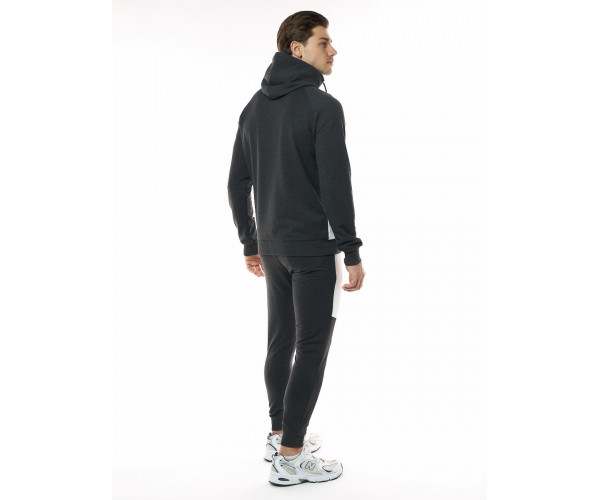 Спортивный костюм трикотажный темно-серого цвета 9150TC