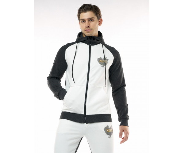 Спортивный костюм трикотажный темно-серого цвета 9150TC