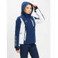 Горнолыжная куртка женская темно-синего цвета 77034TS
