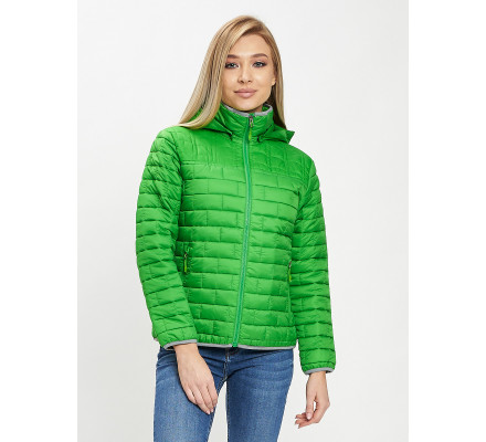 Стеганная куртка зеленого цвета 33315Z