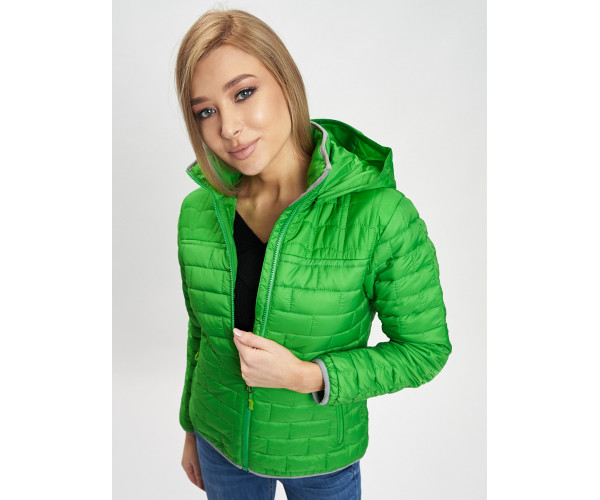 Стеганная куртка зеленого цвета 33315Z