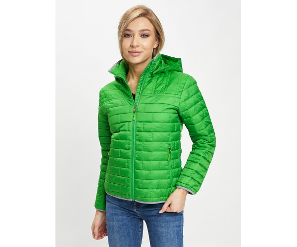 Стеганная куртка зеленого цвета 33315Z