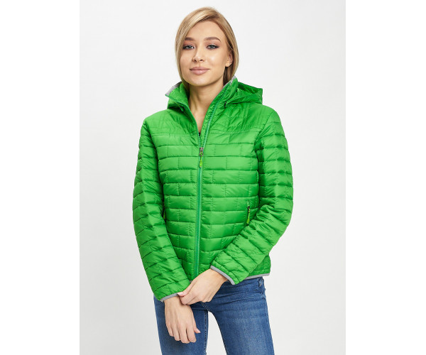 Стеганная куртка зеленого цвета 33315Z