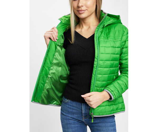 Стеганная куртка зеленого цвета 33315Z