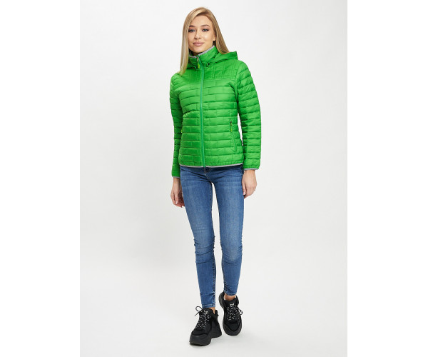 Стеганная куртка зеленого цвета 33315Z