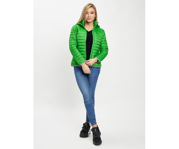 Стеганная куртка зеленого цвета 33315Z