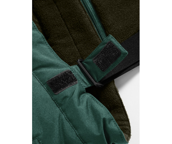 Горнолыжный костюм Valianly детский темно-зеленого цвета 90071TZ