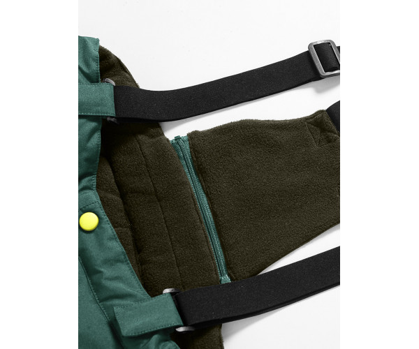 Горнолыжный костюм Valianly детский темно-зеленого цвета 90071TZ