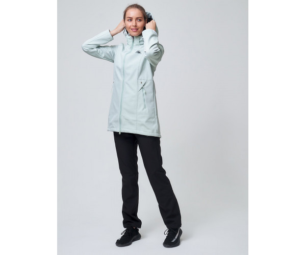 Костюм женский  бирюзового цвета 02037Br