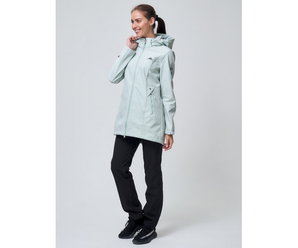 Костюм женский  бирюзового цвета 02037Br