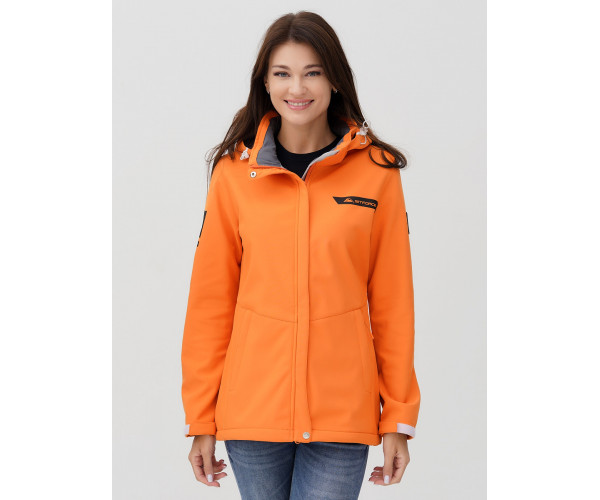 Ветровка  женская оранжевого цвета 2034O